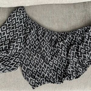 Banana Republic Black and White Asymmetrical Top